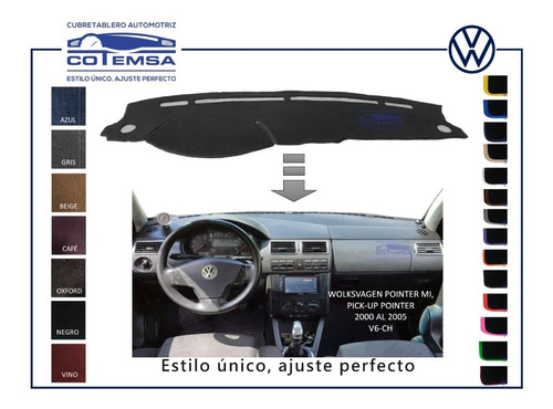 Cubretablero Automotriz Volkswagen Pick-up Pointer 2000-2005
