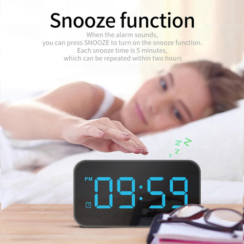 Despertadores Con Pantalla De Espejo Led Digital Con Control