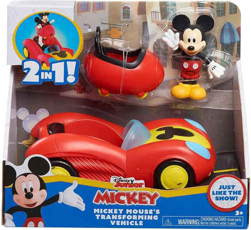Mickey Mouse Auto Transformable 2 En 1 Disney Original