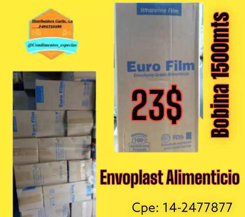 Envoplast Euro Film, Grado Alimenticio (bobina)