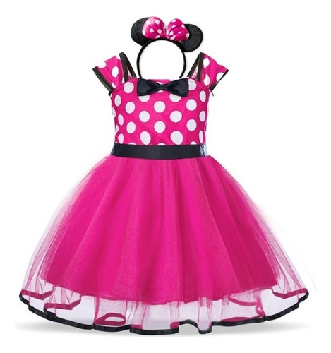 Vestido De Fiesta De Princesa A Lunares Con Tutú Para Niñas