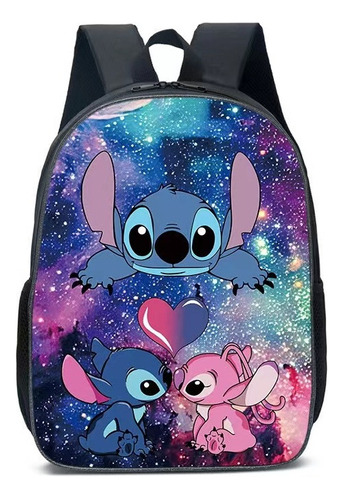 Mochila Stitch De 3 Piezas Para Estudiantes De Primaria Y Se