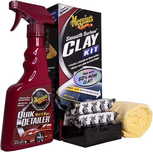 Kit Meguiars Quik Clay Bar Pasta E Tok Final G1116 Quick