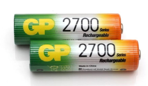 Baterias Pilas 2 Recargables Aa Gp 2700 Mah Somos Tienda