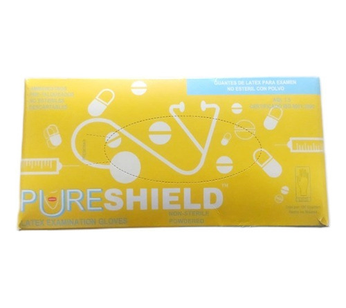Guantes De Latex X100 Unidades Tallas S-m-l (pack X 5 Cajas)