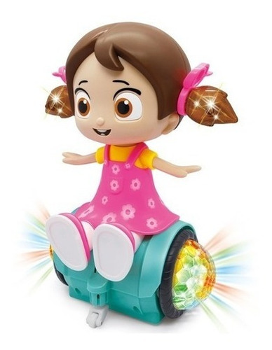 Boneca Dançarina Musical Fofa Globo Led Rgb Canta Dança