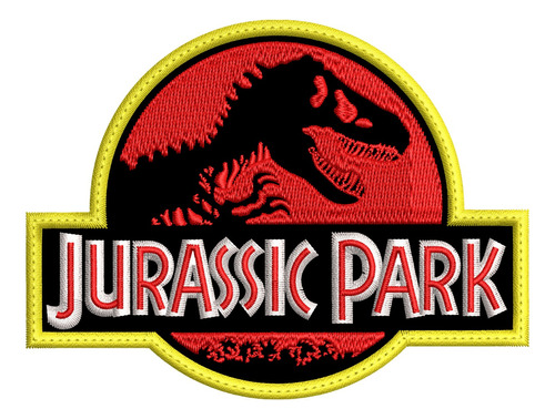 Parche Bordado Jurassic Park 10x7.7cm Dinosaurios Movie 