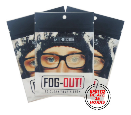 Imagem 2 de 5 de Kit C/3 Flanela Com Efeito Antiembacante P/ Oculos Ate 36h