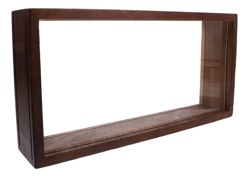 Moldura De Caixa De Sombra, Vitrines De Cor Madeira Escura