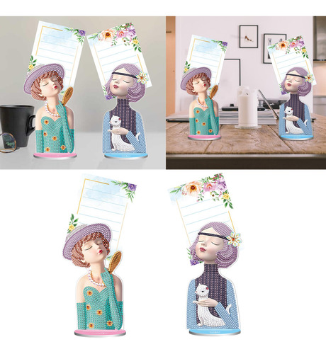 2 Piezas Diy Memo Clip Note Clip Holder Para Niños Niña
