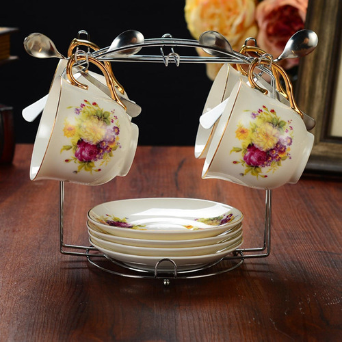 Soporte Para Tazas De Acero Inoxidable, Estante De Plata