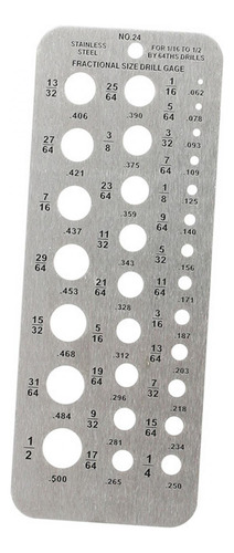 Tamaño De Las Brocas Medida 1/16-1/2 Calibre De Brocas