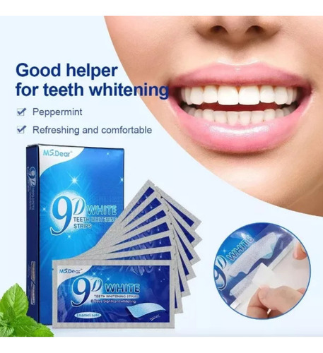 Ms.dear Fitas Clareador Dental 1 Unidade Caixa 9d White