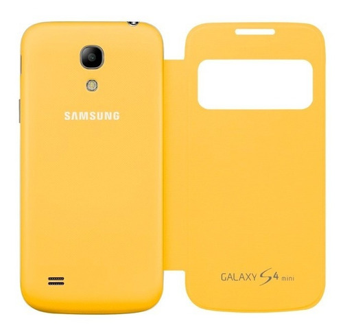 Amarillo Inteligente Funda con Tapa para Samsung Galaxy S4 Mini I9195 I9190