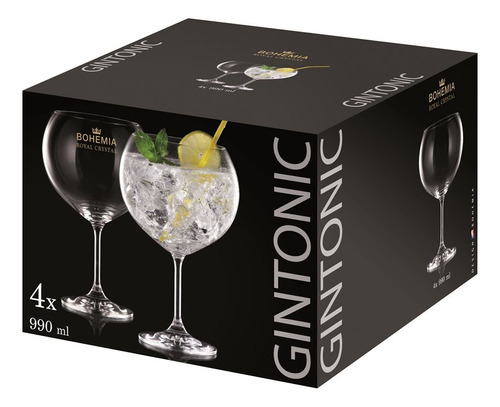 Copa Gin Tonic Set X4 990ml Bohemia