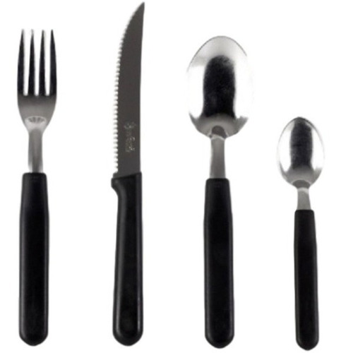 Imagen 2 de 5 de Pack Tenedores De Mesa Con Mango Plastico Carol Bolsa X12