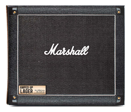 Cerveza Marshall Amped Up Lager Giftpack 16x330ml