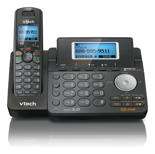Vtech Dsdect 6.0 Teléfono Inalámbrico Expandible De 2 Líneas