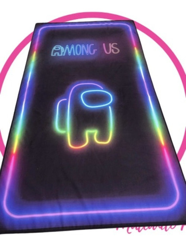 Toalla Microfibra - Among Us Neon