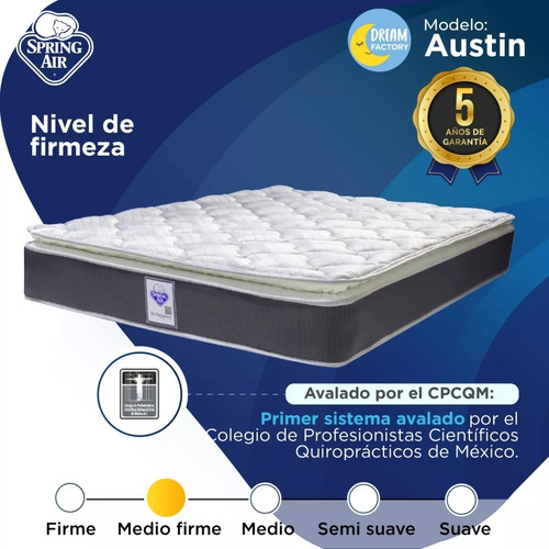 Imagen 6 de 9 de Spring Air Colchón King Size Con Suave Espuma Comfort