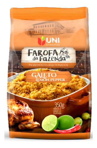 Farofa Da Fazenda Galeto Com Lemon Pepper 350g 0 Glúten