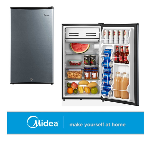 Mini Refrigerador Nevera Compacta 93l Midea C/ Luz Y Seguro