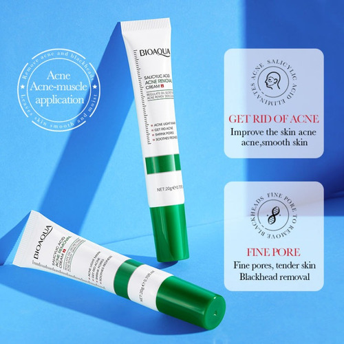 Crema Para Eliminar Acné Con Ácido Salicílico Bioaqua Acneica Día/noche