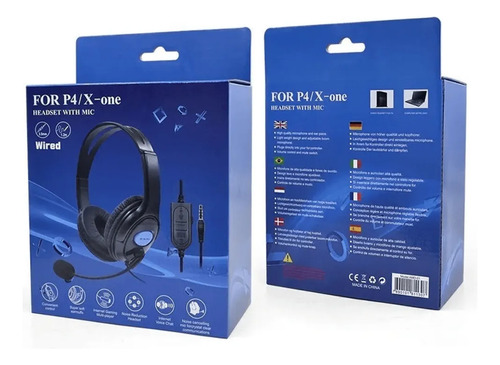 Fone De Ouvido Gamer Com Microfone Pc Headset P2 Camuflado