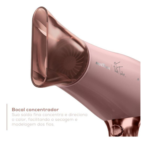 Secador Cabelos Britânia Linha Viih Tube Bsc21a 127/220v