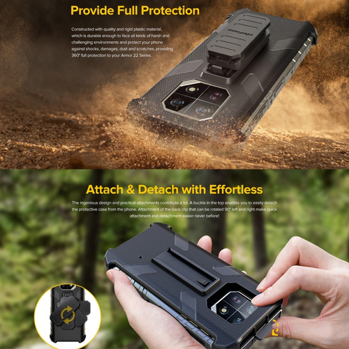 C Funda Trasera Con Clip Para Ulefone Armor 21