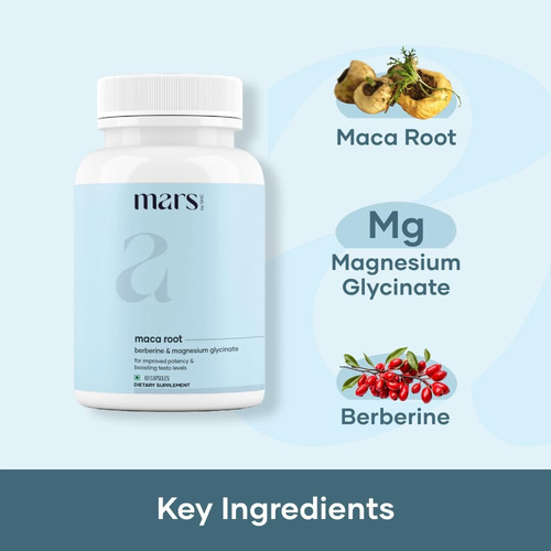 Mars By Ghc Maca Raíz Con Ginseng Y Magnesio 60 Cápsulas