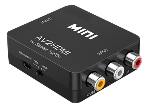 1 Adaptador Convertidor Rca A Hdmi Av A Hdmi Para