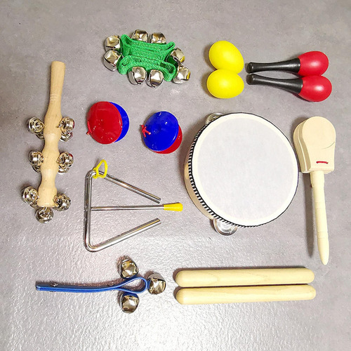 New 10x Conjunto De Instrumentos Musicales For Niños Juguete