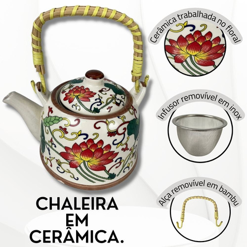 Bule De Chá Oriental Para Cerimônia Tradicional Japonesa