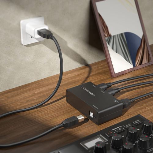 Caja Host Midi Usb Independiente Interfaz Midi 5 Pines
