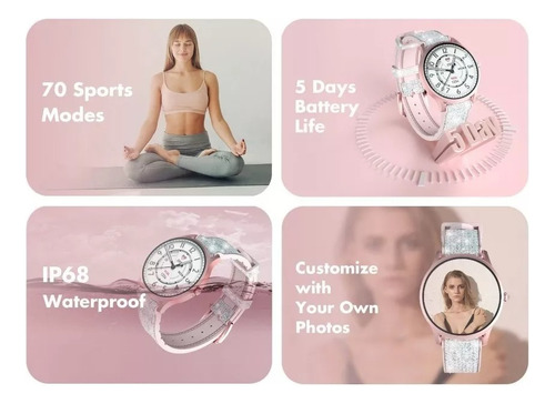 Imagen 5 de 8 de Reloj Kieslect Smartwatch Lady Calling Lora + Film + Malla