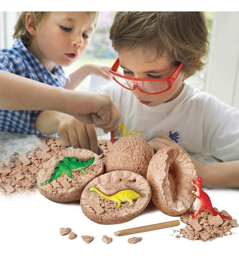 Huevo De Dinosaurio Fósil Para Excavar Kit Diferentes Dinos