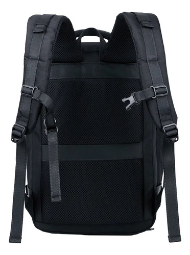 Mochila Porta Notebook Urbana Reforzada Travel Tech 22044 Negro Liso