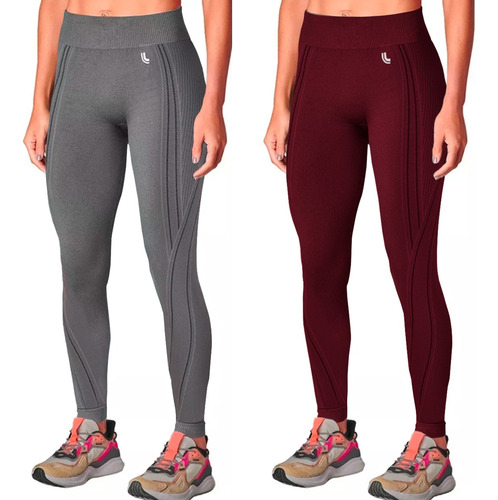 Kit 2 Calças Legging Lupo Original Feminina Academia Fitness