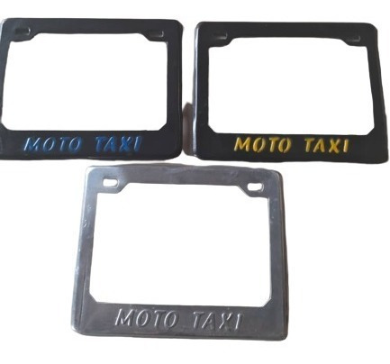 Porta Placa De Aluminio Para Moto Taxi 