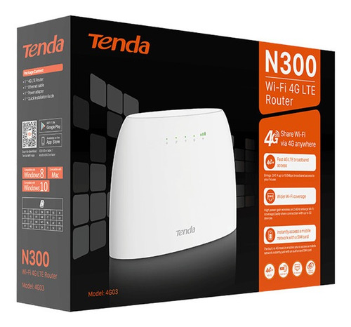 Router 3g 4g Wifi Tenda Lte 300 Mbps