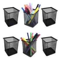 Comprar 6 Organizadores De Mesa Aramado Porta Lápis Canetas Quadrado