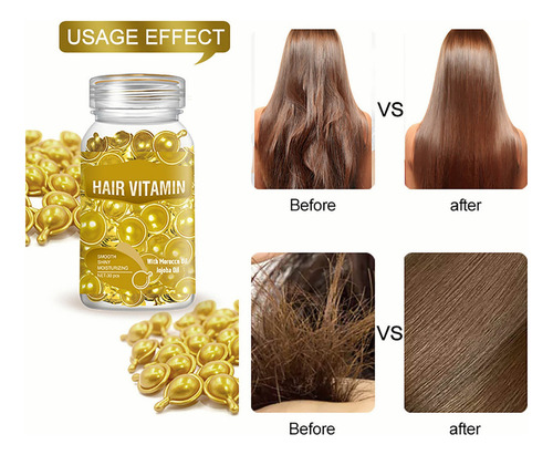 Aceite Para El Cabello, 30 Cápsulas, Aceite Para Cabello Cre