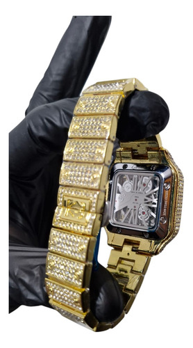 Reloj Cartier Dorado Con Negro Dorado Dorado Negro (Reacondicionado)