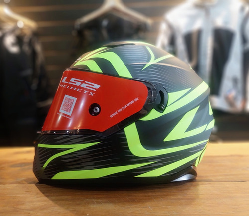 Casco Moto Ls2 320 Evo Jink Mate Negro Amarillo-allmotors -