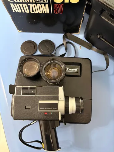 Câmera De Filme Canon 518 Sv Zoom Automático Super 8 Vintage
