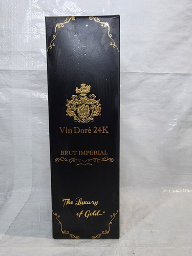Botella Coleccionable Vin Dore 24k Con Polvo De Oro 24k (Usado)