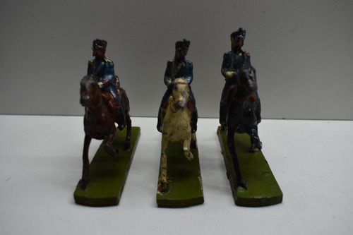 Antiguos Soldaditos Plomo Granaderos A Caballo Argentina (Usado)