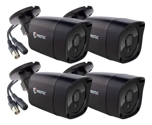 Camera Segurança Bullet Full Hd 1080p 24 Leds 2mp - 4 Peças