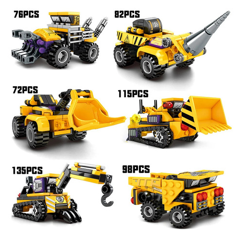 Juego De Bloques De Construcción Robóticos 6 En 1: Juguetes